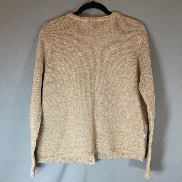 Women's Medium Tiara International Christmas Collection Sweater Snowman Cardigan - Picture 9 of 11